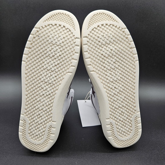 Converse Mens 8 Womens 9.5 Pro Blaze Classic Mid Top White Violet Shoes Sneakers - Picture 6 of 7